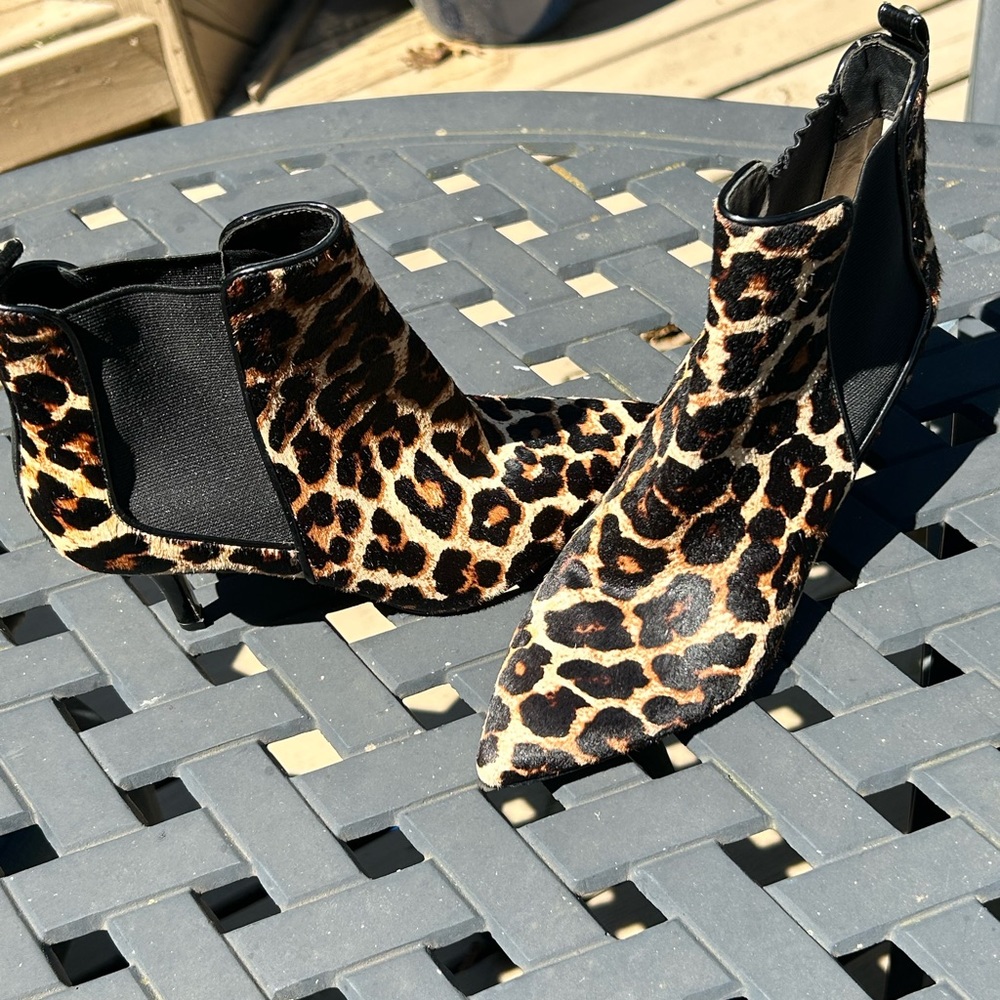 Michael Kors Women’s Real Calf Hair Ankle Heeled Boots - Picture 4 of 12